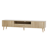 Artiss Alex 200cm Lowline TV Cabinet with Drawers and Natural Wood Grain — Allure Home Collections