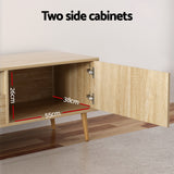 Artiss Alex 200cm Lowline TV Cabinet with Drawers and Natural Wood Grain — Allure Home Collections
