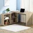 Artiss Alban 130cm Oak Computer Desk with Bookshelf — Allure Home Collections