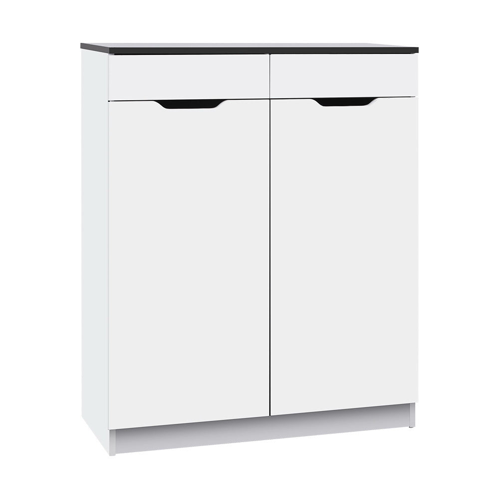 Raglan High Gloss Shoe Cabinet, White image 2