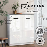 Raglan High Gloss Shoe Cabinet, White image 4