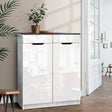 Raglan High Gloss Shoe Cabinet, White image 1