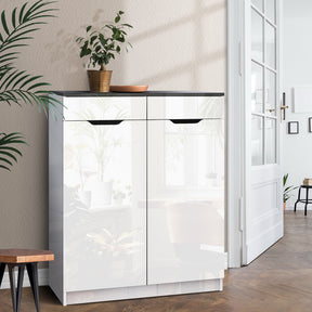 Raglan High Gloss Shoe Cabinet, White image 1