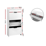 Brimpaen 24 Pair Shoe Cabinet, White image 3