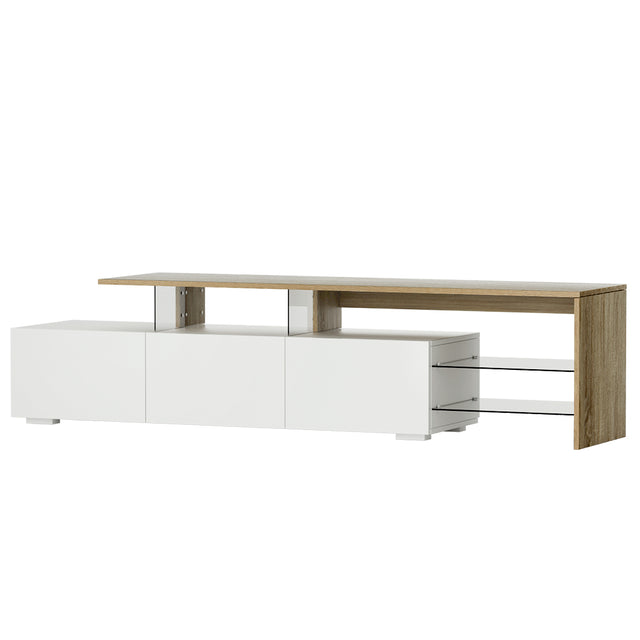 Artiss James 180cm Dual-Tone TV Cabinet in Wood and White — Allure Home Collections