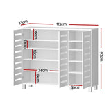 Darlington 5 Tier Shoe Cabinet, White