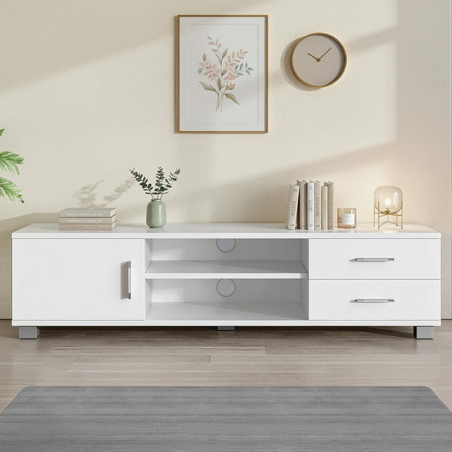 Artiss Dylan 120cm White TV Entertainment Unit — Allure Home Collections