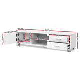 Artiss Dylan 120cm White TV Entertainment Unit — Allure Home Collections