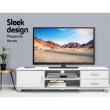 Artiss Dylan 120cm White TV Entertainment Unit — Allure Home Collections