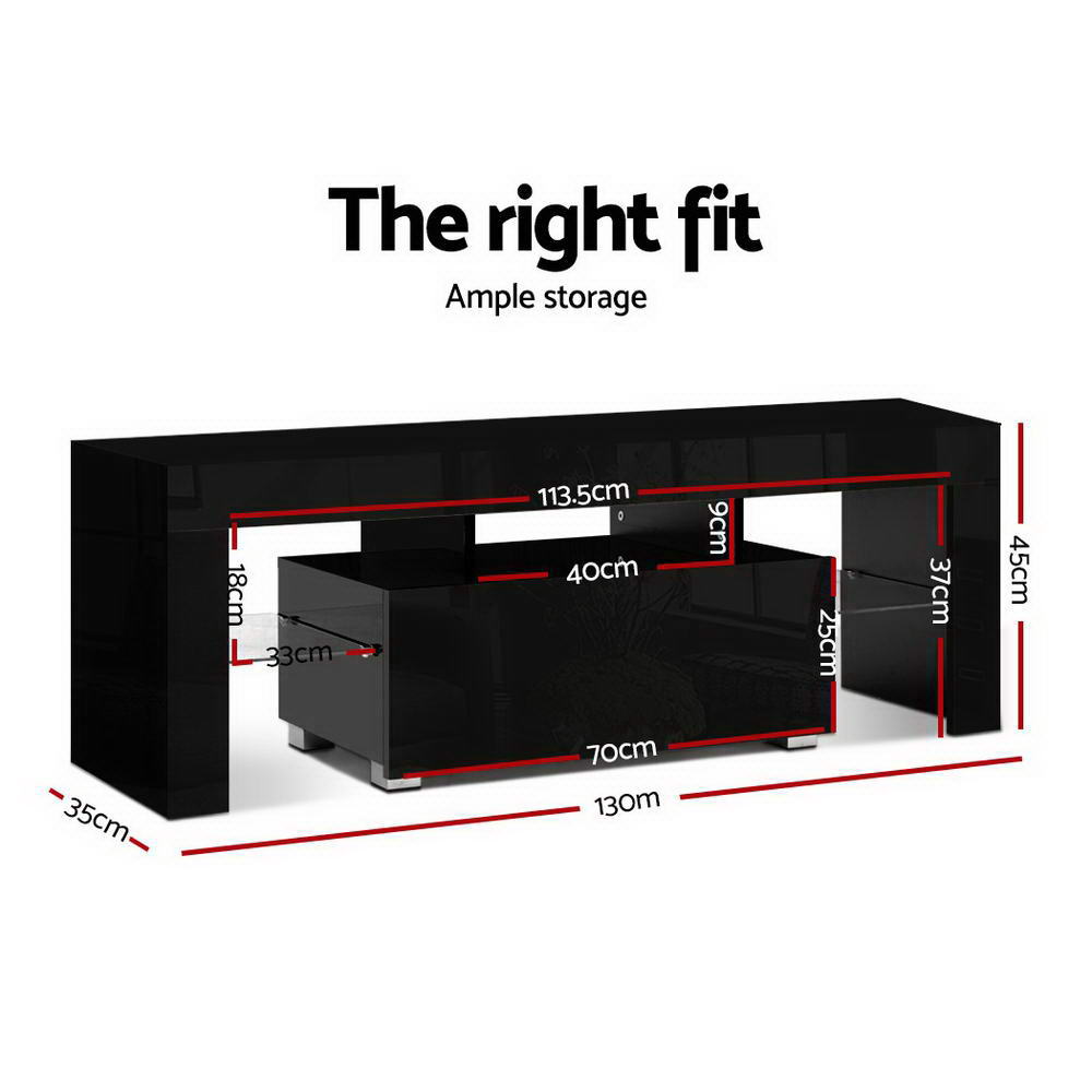 Artiss Elo LED Entertainment Unit — Black or White, Low-Profile Media Console — Allure Home Collections