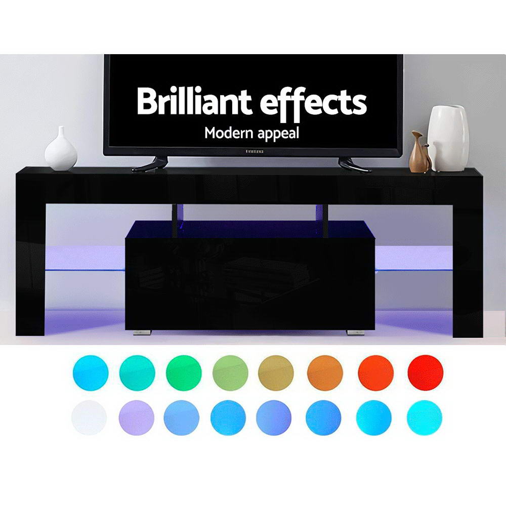 Artiss Elo LED Entertainment Unit — Black or White, Low-Profile Media Console — Allure Home Collections