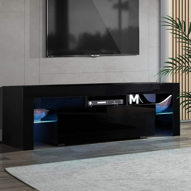 Artiss Elo LED Entertainment Unit — Black or White, Low-Profile Media Console — Allure Home Collections