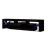 Artiss Bobi 189cm LED Entertainment Unit with Shelves — Black or White — Allure Home Collections