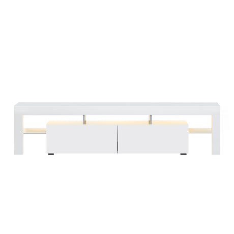 Artiss Bobi 189cm LED Entertainment Unit with Shelves — Black or White — Allure Home Collections