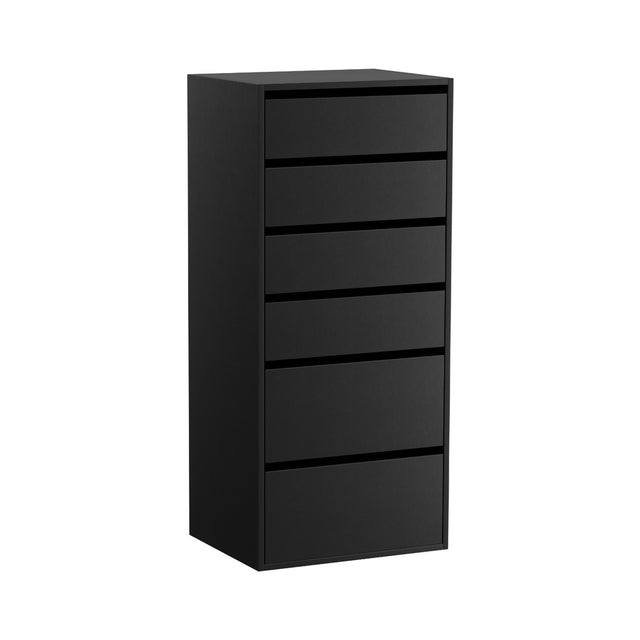 Medway 6 Drawer Tallboy, Black