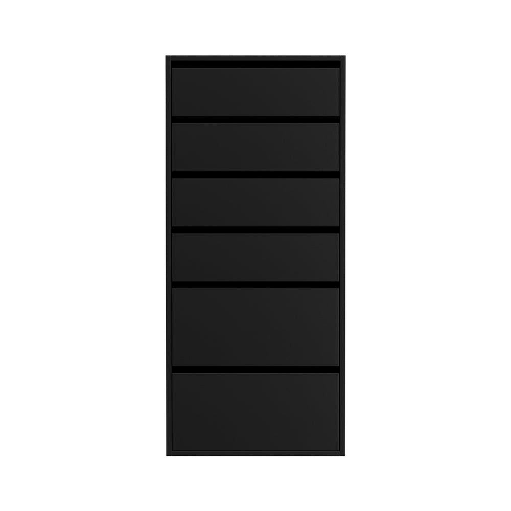 Medway 6 Drawer Tallboy, Black