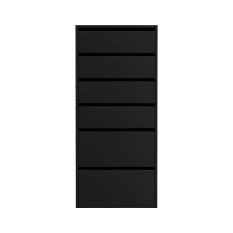Medway 6 Drawer Tallboy, Black