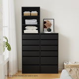 Medway 6 Drawer Tallboy, Black