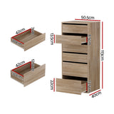 Medway 6 Drawer Tallboy, Pine
