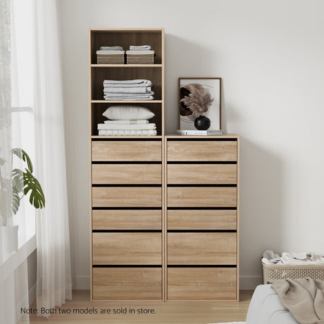 Medway 6 Drawer Tallboy, Pine