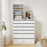 Artiss 6-Drawer Tallboy Dresser in White — 113cm — Allure Home Collections