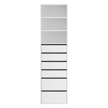 Artiss 6-Drawer Tallboy Cabinet in White — Modern Storage — Allure Home Collections