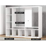 Artiss Brian 183cm White Entertainment Centre with Open Shelves — Allure Home Collections