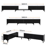 Wynyard Extendable TV Unit, Black