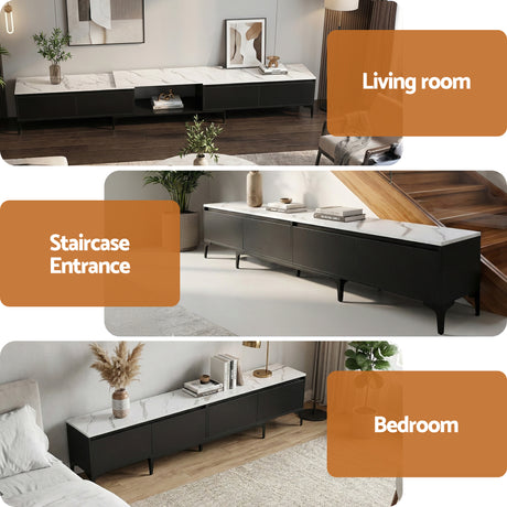 Wynyard Extendable TV Unit, Black