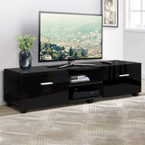 Artiss Jim 140cm Black TV Entertainment Unit — Allure Home Collections