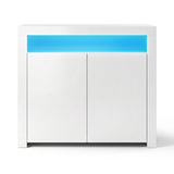 Monash Buffet Sideboard, White 2pcs