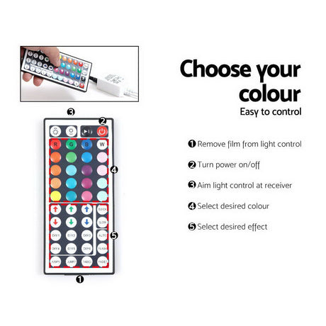 Artiss Anna 160cm White LED Entertainment Unit — 20 Colours and 5 Effects — Allure Home Collections