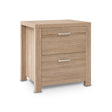 Wollongbar 2 Drawer Bedside Table, Pine