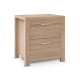 Wollongbar 2 Drawer Bedside Table, Pine