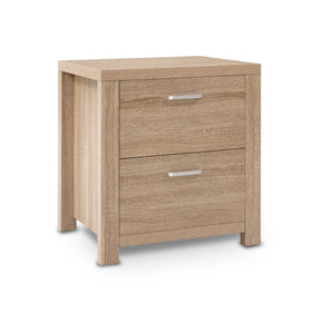 Wollongbar 2 Drawer Bedside Table, Pine