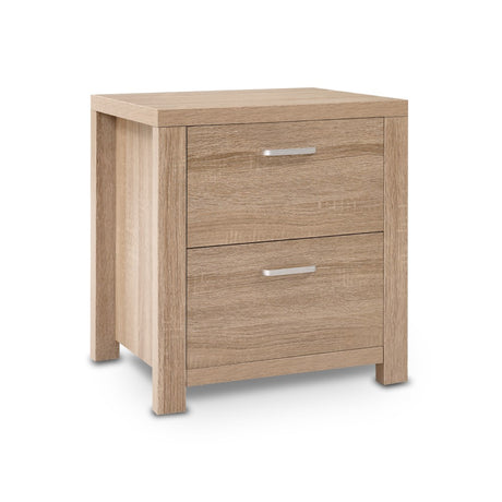 Wollongbar 2 Drawer Bedside Table, Pine