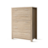 Artiss MAXI 5-Drawer Tallboy in Pine — Allure Home Collections