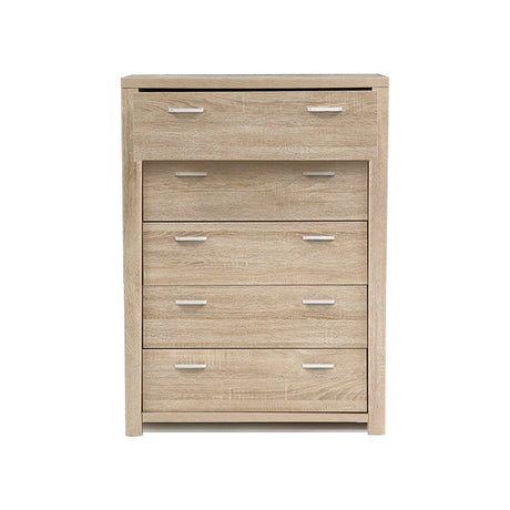 Artiss MAXI 5-Drawer Tallboy in Pine — Allure Home Collections