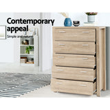 Colo Vale 5 Drawer Tallboy, Pine view 6