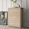 Artiss MAXI 5-Drawer Tallboy in Pine — Allure Home Collections