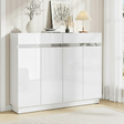 Hawkesdale High Gloss Shoe Cabinet, White