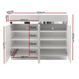 Hawkesdale High Gloss Shoe Cabinet, White