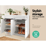Hawkesdale High Gloss Shoe Cabinet, White