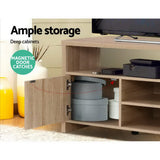 Artiss Ken 140cm Oak TV Cabinet with Storage — Allure Home Collections