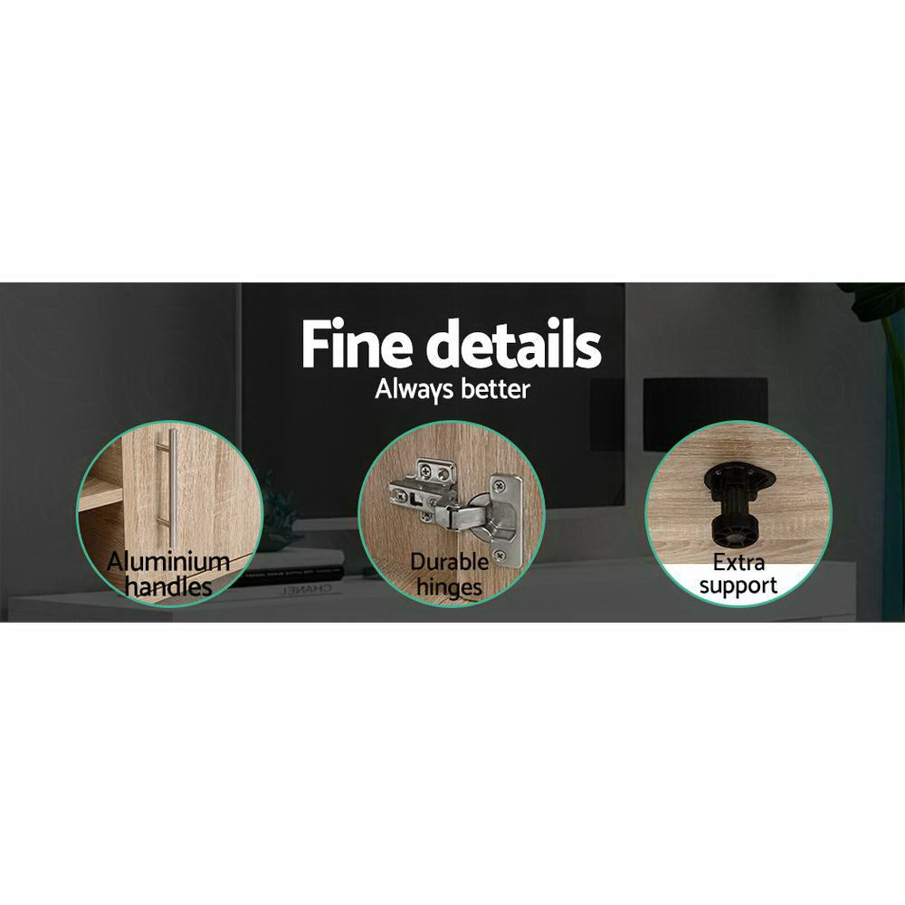 Artiss Ken 140cm Oak TV Cabinet with Storage — Allure Home Collections