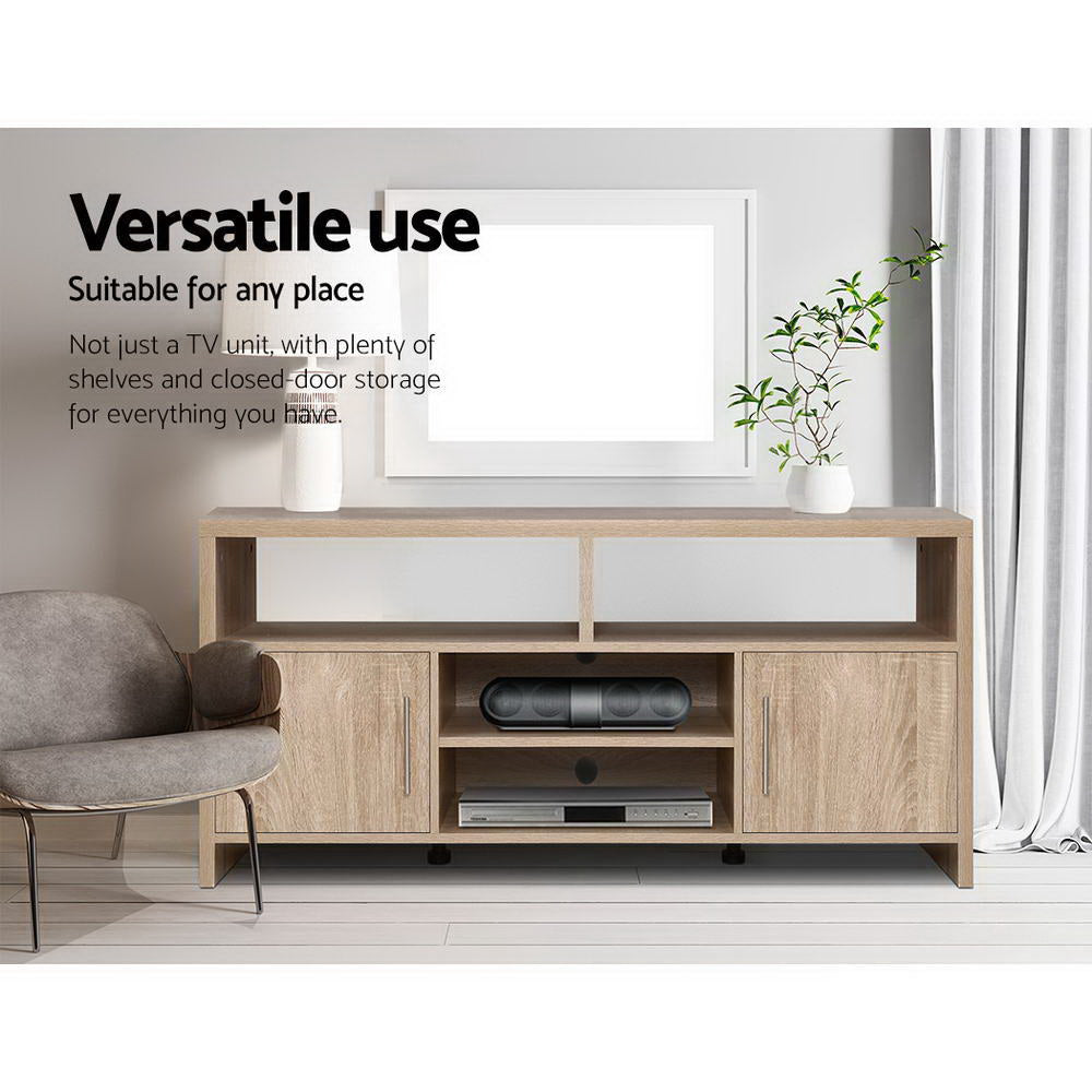 Artiss Ken 140cm Oak TV Cabinet with Storage — Allure Home Collections