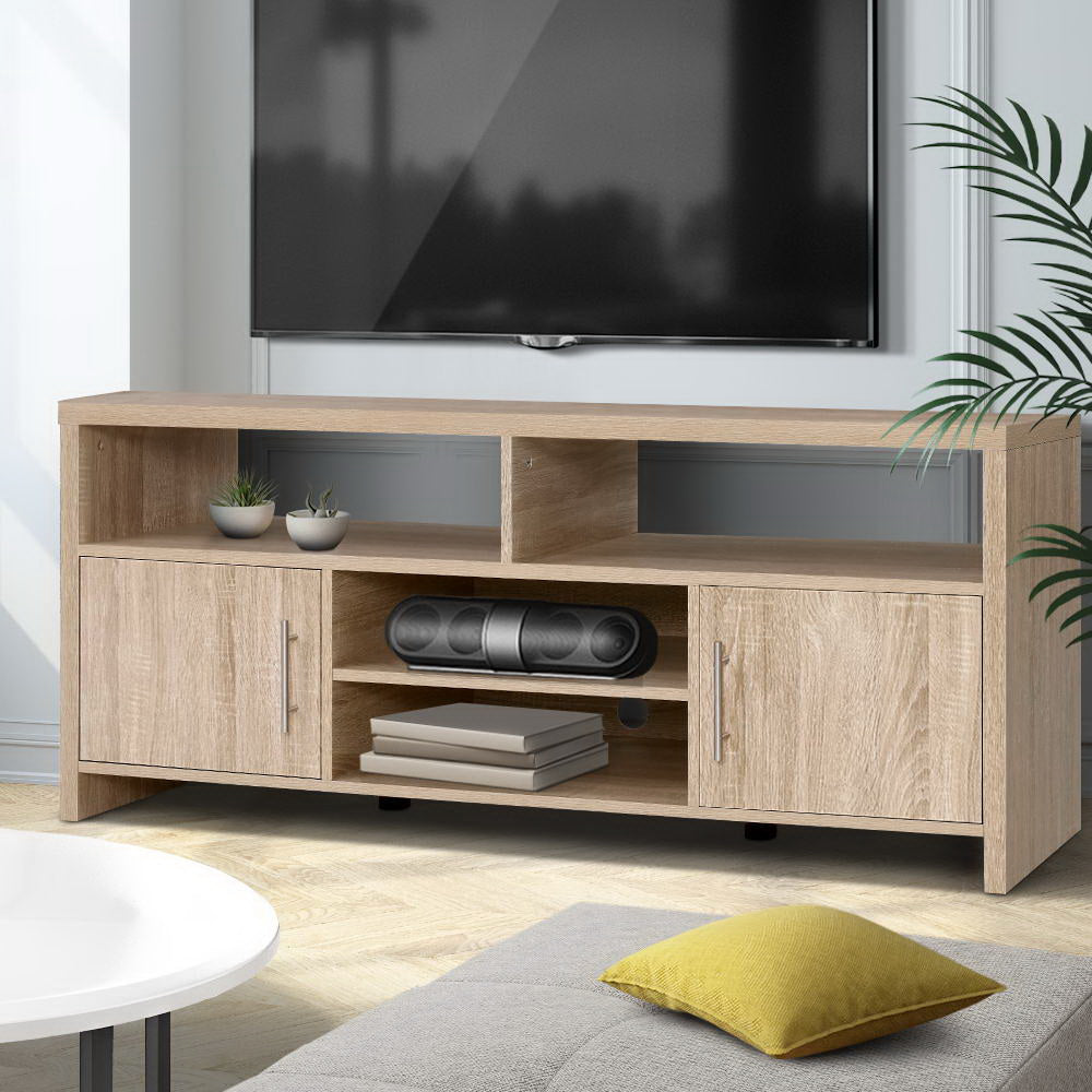 Artiss Ken 140cm Oak TV Cabinet with Storage — Allure Home Collections