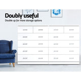 Artiss ANDES 6-Drawer Chest of Drawers — Plastic or Double Handles — Allure Home Collections
