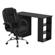 Cook Computer Desk and Office Chair Set, Black 120cm