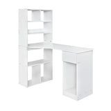 Artiss 120cm White Computer Desk with Bookshelf and Drawer — Allure Home Collections